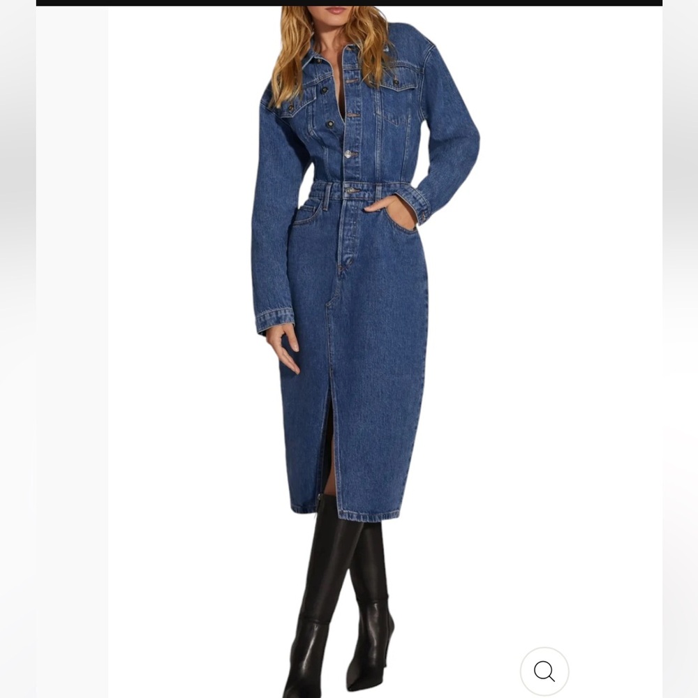 Favorite Daughter Blue Denim City Dress